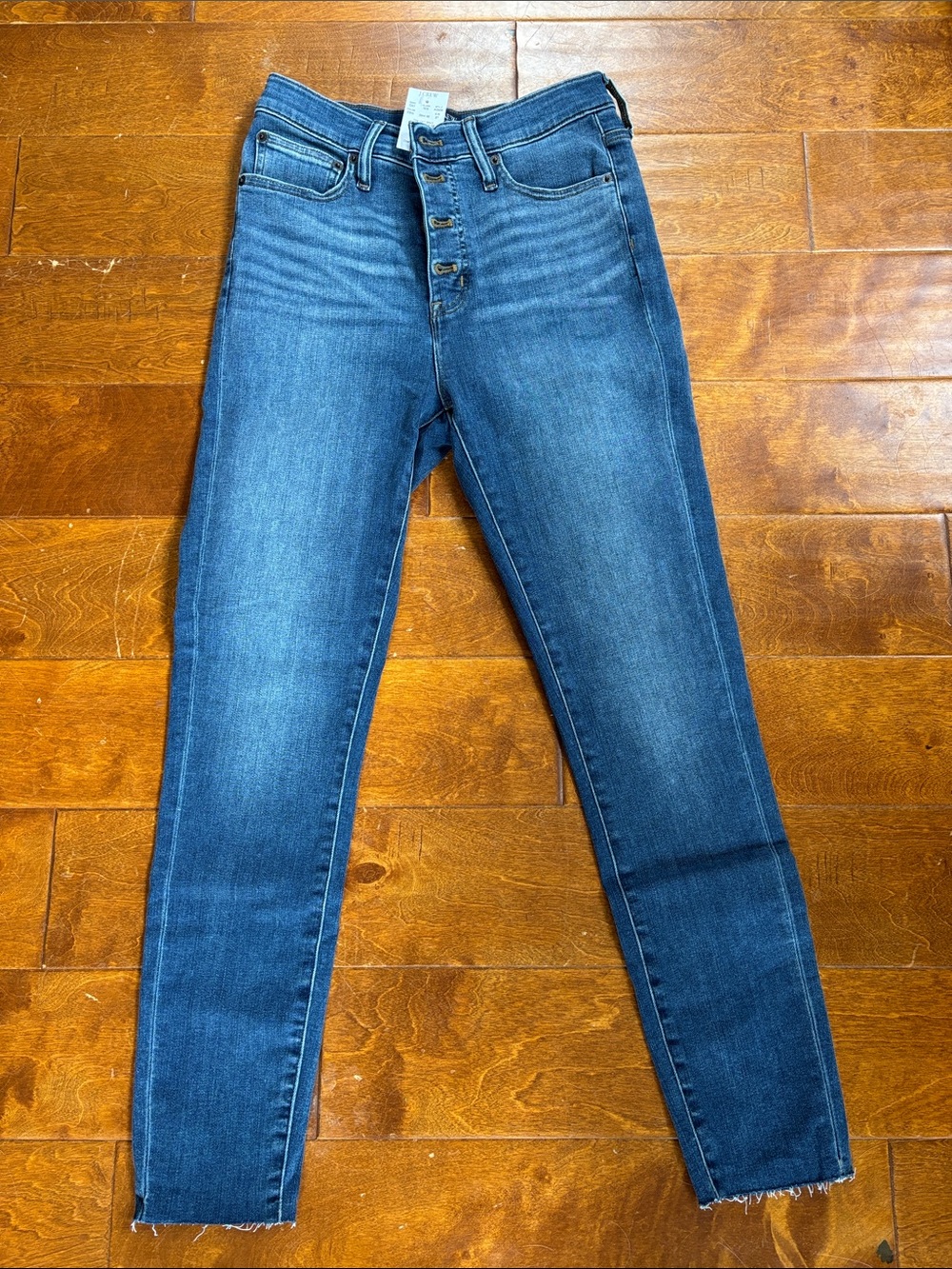 J. Crew Factory Women’s High-Rise Skinny Jeans — Medium Blue NWT